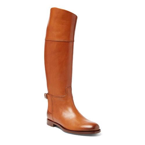 Ralph Lauren Sallen Polished Calfskin Boot