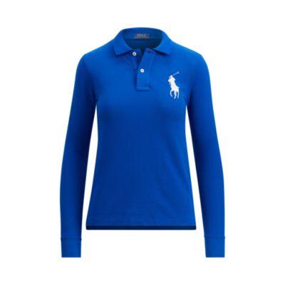 Ralph Lauren Skinny Fit Long-sleeve Polo Sapphire Star