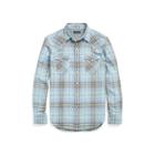Ralph Lauren Classic Fit Plaid Workshirt Blue/cream
