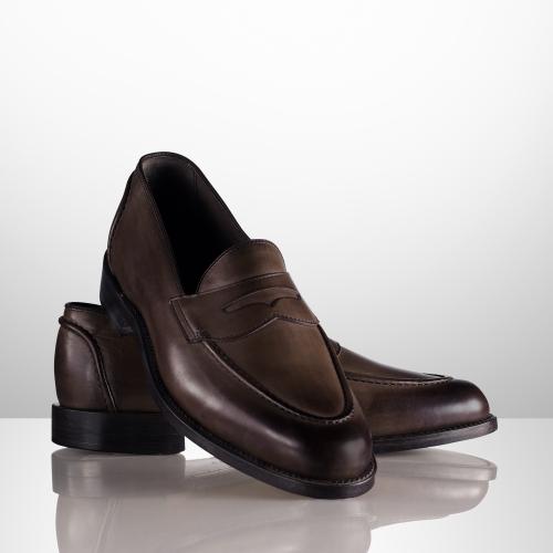Ralph Lauren Burnished Singleton Loafer