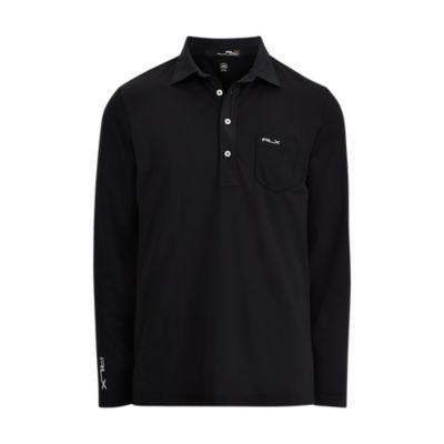 Ralph Lauren Custom Slim Long-sleeve Polo Polo Black
