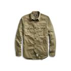 Ralph Lauren Cotton Herringbone Twill Shirt Olive Drab