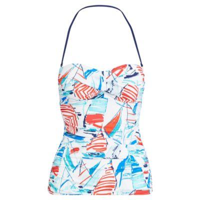 Ralph Lauren Sailboat-print Tubini Top Multi