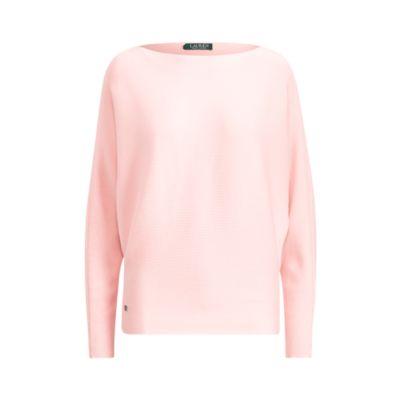 Ralph Lauren Cotton-blend Dolman Sweater Pale Rose