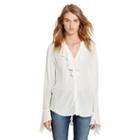 Ralph Lauren Denim & Supply Ruffle-front Blouse White