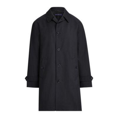 Ralph Lauren Cotton-blend Balmacaan Topcoat Charcoal