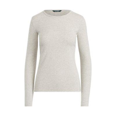 Ralph Lauren Stretch Long-sleeve T-shirt Stone Grey Heather