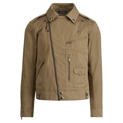 Polo Ralph Lauren Water-repellent Moto Jacket Utility Green