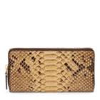 Ralph Lauren Python Continental Wallet Rl Tan