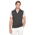 Ralph Lauren Polo Golf Suede-trim Merino Wool Vest Squire Heather