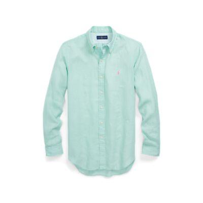 Ralph Lauren Classic Fit Linen Shirt Bayside Green