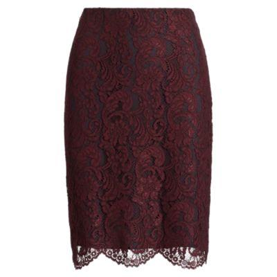 Ralph Lauren Scalloped Lace Skirt Rioja