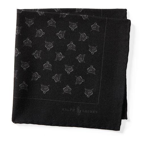 Polo Ralph Lauren Fox-print Wool Pocket Square