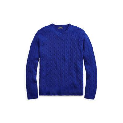 Ralph Lauren Cable-knit Cashmere Sweater Deep Royal