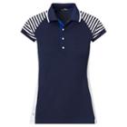 Ralph Lauren Golf Tailored Fit Striped Polo French Navy