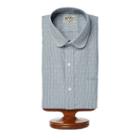 Ralph Lauren Rrl Striped Dobby Dress Shirt Rl 756 Blue Cream