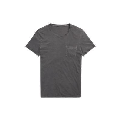 Ralph Lauren Washed Cotton Lisle T-shirt Anthracite Heather