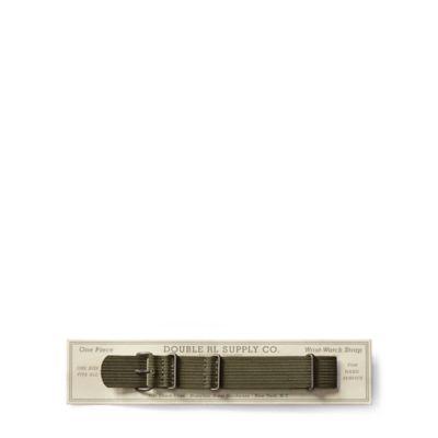 Ralph Lauren Canvas Watch Strap Olive