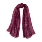 Ralph Lauren Leah Bridle-print Wool Scarf Red Sangria