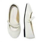 Ralph Lauren Alyssa Leather Mary Jane White Patent Leather