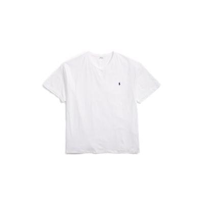 Ralph Lauren Classic Fit V-neck T-shirt White 4x Big