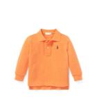Ralph Lauren Cotton Mesh Polo Shirt True Orange Heather 9m