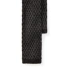 Ralph Lauren Knit Cashmere-silk Tie Black/grey
