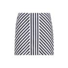 Ralph Lauren Striped Sateen Skort White/navy