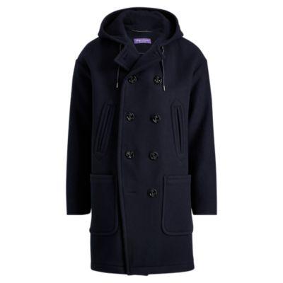 Ralph Lauren Boiled Wool-cashmere Peacoat Classic Chairman Navy