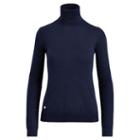 Ralph Lauren Lauren Stretch Silk Turtleneck