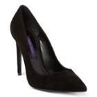 Ralph Lauren Suede Celia Pump Black