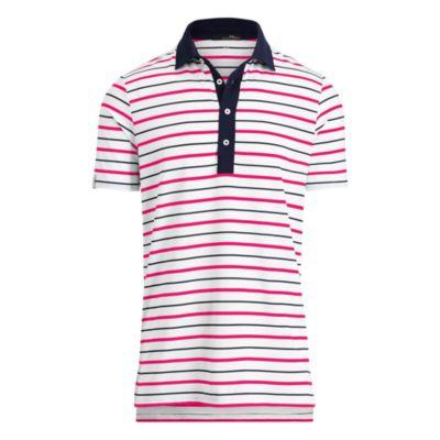 Ralph Lauren Active Fit Performance Polo Pure White/magenta/navy
