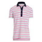Ralph Lauren Active Fit Performance Polo Pure White/magenta/navy