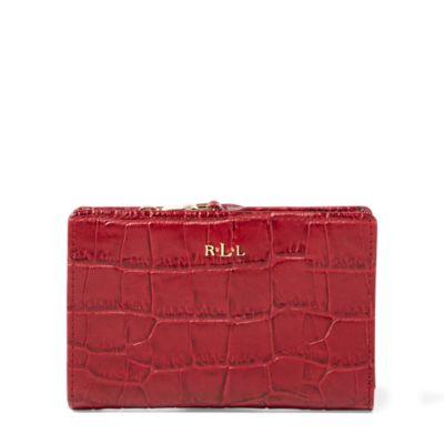 Ralph Lauren Newbury Compact Wallet Vermillion