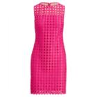 Ralph Lauren Lauren Polka-dot Lace Dress Caliente Pink