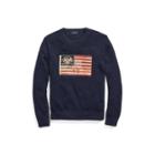 Ralph Lauren Flag-patch Cotton Sweater Summer Navy