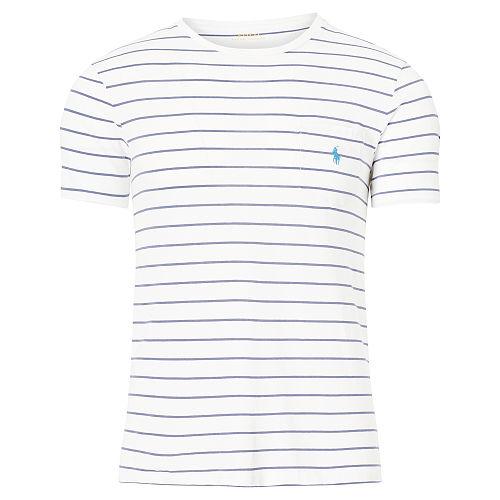 Polo Ralph Lauren Custom-fit Cotton T-shirt White/yale Blue