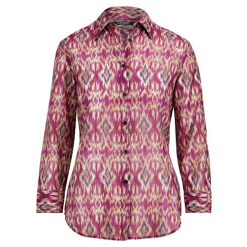 Ralph Lauren Lauren Ikat-print Voile Shirt