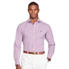 Ralph Lauren Polo Golf No-iron Cotton Poplin Shirt Fuschia/lime Green Multi