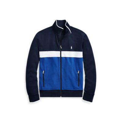 Ralph Lauren Cotton Interlock Track Jacket Cruise Navy Multi 2x Big