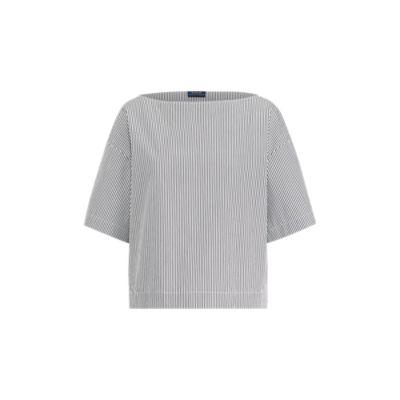 Ralph Lauren Cotton Short-sleeve Blouse 2500 2 Black/white