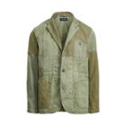 Ralph Lauren Patchwork Cotton Sport Coat Mountain Green
