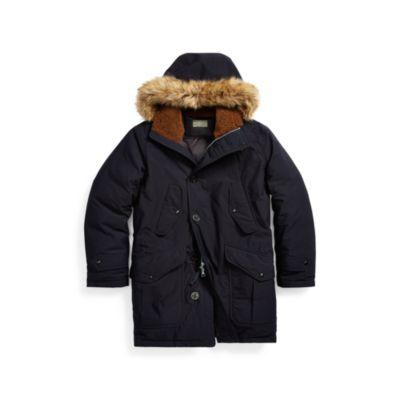 Ralph Lauren Indigo Cotton-blend Down Parka Indigo