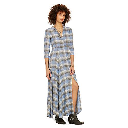 Ralph Lauren Denim & Supply Plaid Cotton Maxidress Halstead Plaid