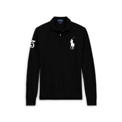 Ralph Lauren Slim Fit Long-sleeve Polo Polo Black