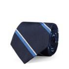 Ralph Lauren Striped Silk Twill Narrow Tie Navy