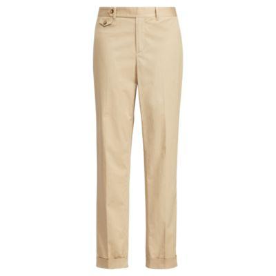 Ralph Lauren Cotton Straight-leg Pant Tan