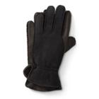 Ralph Lauren Leather-shearling Gloves Rl Black