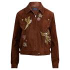 Polo Ralph Lauren Embroidered Suede Jacket