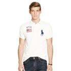 Polo Ralph Lauren Custom-fit Usa Mesh Polo White